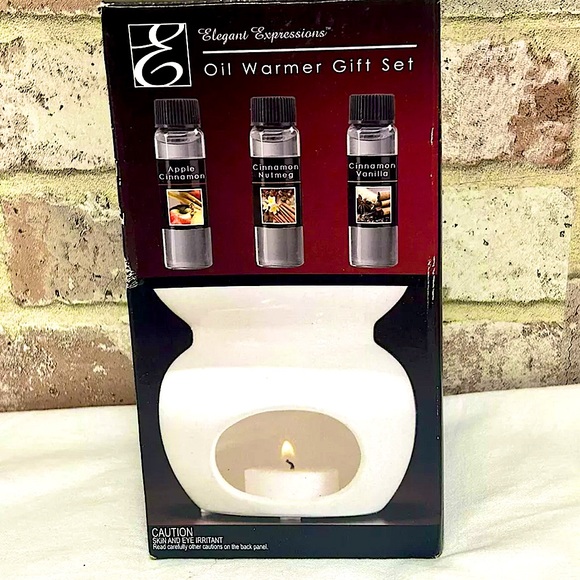 Elegant Expressions Oil Warmer Gift Set 3.75 “ - Picture 1 of 3